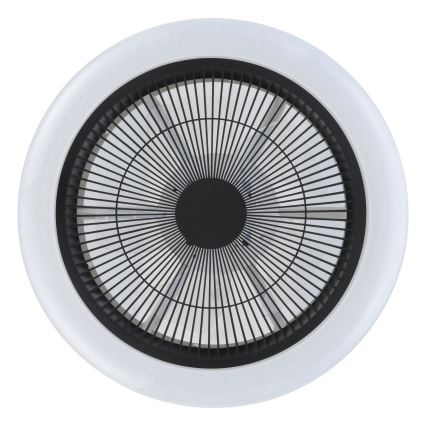 Eglo - LED Ściemnialny wentylator sufitowy LED/25,5W/230V czarny + pilot