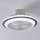 Eglo 35141-LED Ściemnialny wentylator sufitowy ALBUFEIRA 25,5W/230V biały/szary +pilot