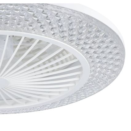 Eglo - Ściemnialny sufitowy wentylator LED 3xLED/12,6W/230V 2700-6500K Ø 55 cm biały + pilot zdalnego sterowania