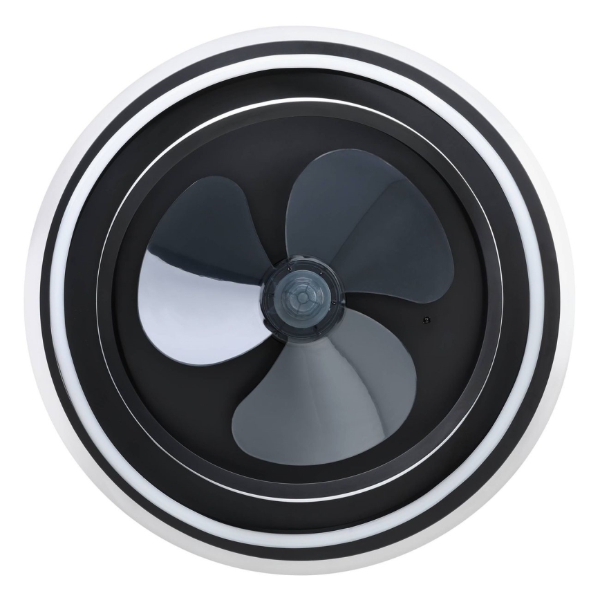 Eglo - ściemnialny wentylator sufitowy LED 4xLED/9W/230V 2700–6500K Ø 50 cm czarny + pilot zdalnego sterowania