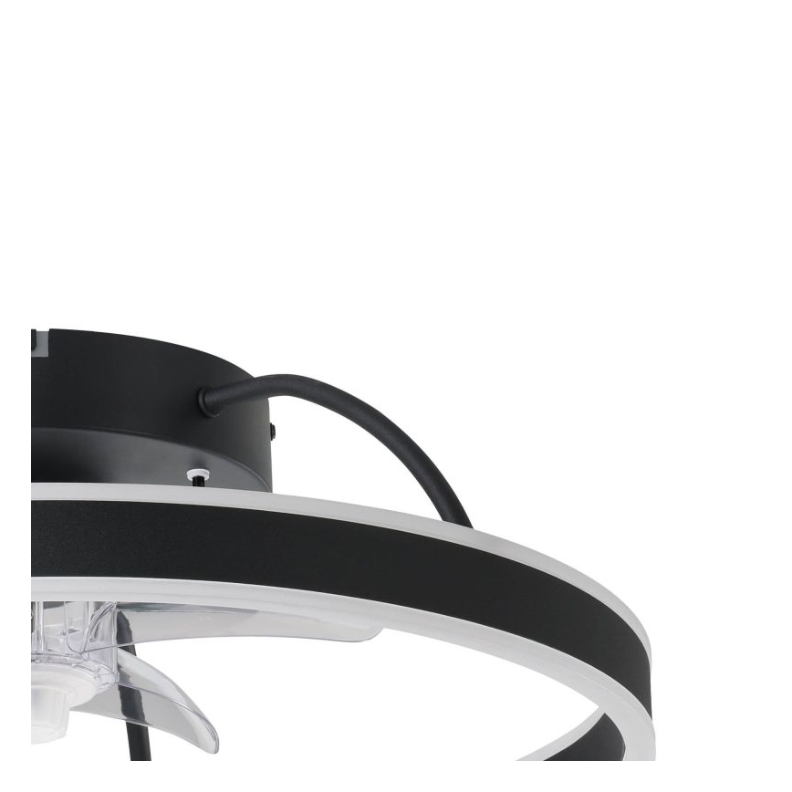 Eglo - LED RGBW ściemnialny wentylator sufitowy LED/36W/230V 3000-6500K czarny + pilot zdalnego sterowania