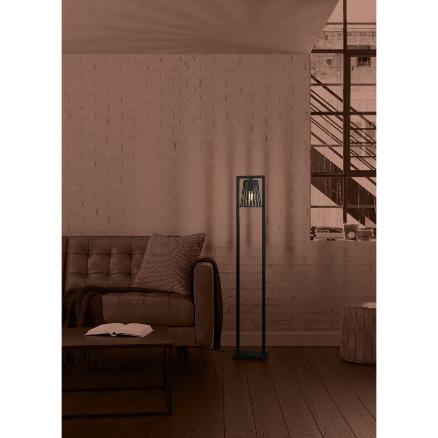 Eglo - Lampa podłogowa 1xE27/40W/230V czarny