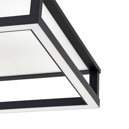 Eglo - LED Plafon ściemnialny LED/29,4W/230V 2700-6500K czarny + zdalne sterowanie