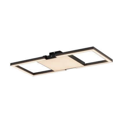 Eglo - LED Plafon ściemnialny LED/26,2W/230V 2700-6500K czarny + zdalne sterowanie