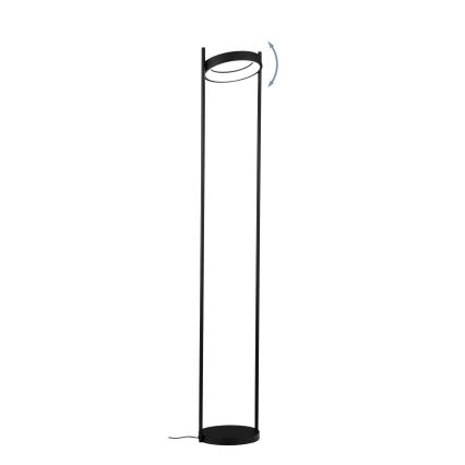 Eglo - LED Lampa podłogowa ściemnialna LED/20W/230V 3000K czarna