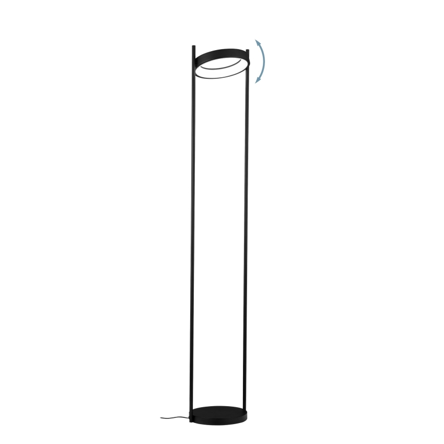 Eglo - LED Lampa podłogowa ściemnialna LED/20W/230V 3000K czarna
