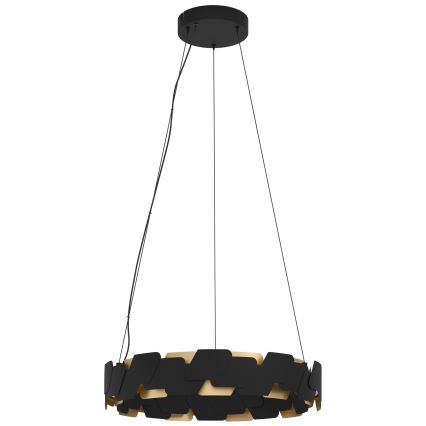 Eglo - LED Żyrandol ściemnialny na lince LED/72W/230V 3000K czarny/złoty