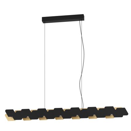 Eglo - LED Żyrandol ściemnialny na lince LED/44W/230V 3000K czarny/złoty
