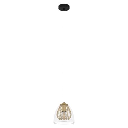 Eglo - Żyrandol na lince 1xE27/40W/230V złoty