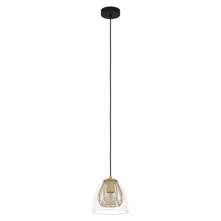 Eglo - Żyrandol na lince 1xE27/40W/230V złoty