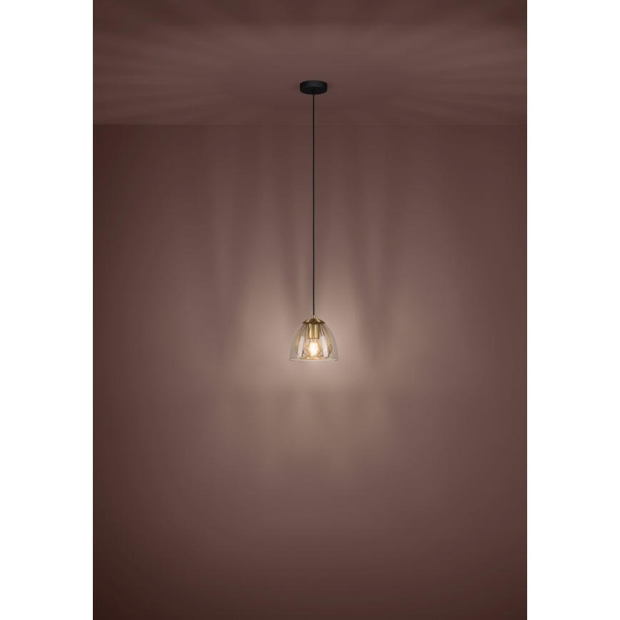 Eglo - Żyrandol na lince 1xE27/40W/230V złoty