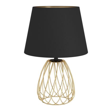 Eglo - Lampa stołowa 1xE27/40W/230V czarny/złoty