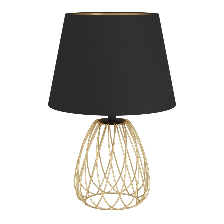 Eglo - Lampa stołowa 1xE27/40W/230V czarny/złoty
