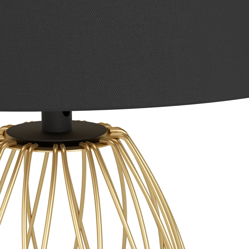 Eglo - Lampa stołowa 1xE27/40W/230V czarny/złoty