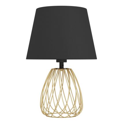 Eglo - Lampa stołowa 1xE27/40W/230V czarny/złoty
