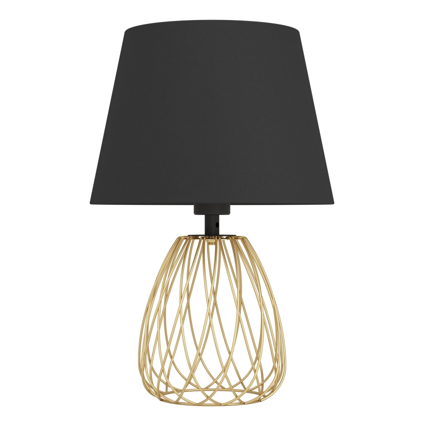 Eglo - Lampa stołowa 1xE27/40W/230V czarny/złoty