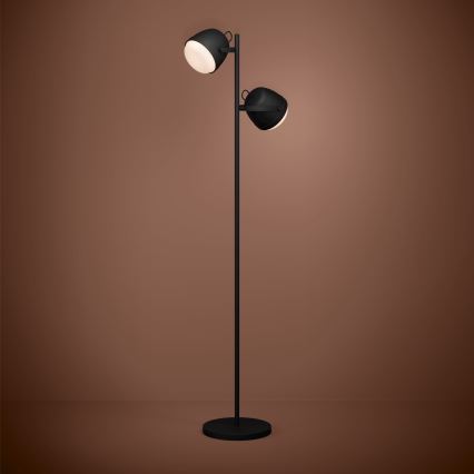 Eglo - Lampa podłogowa 2xE27/28W/230V czarny