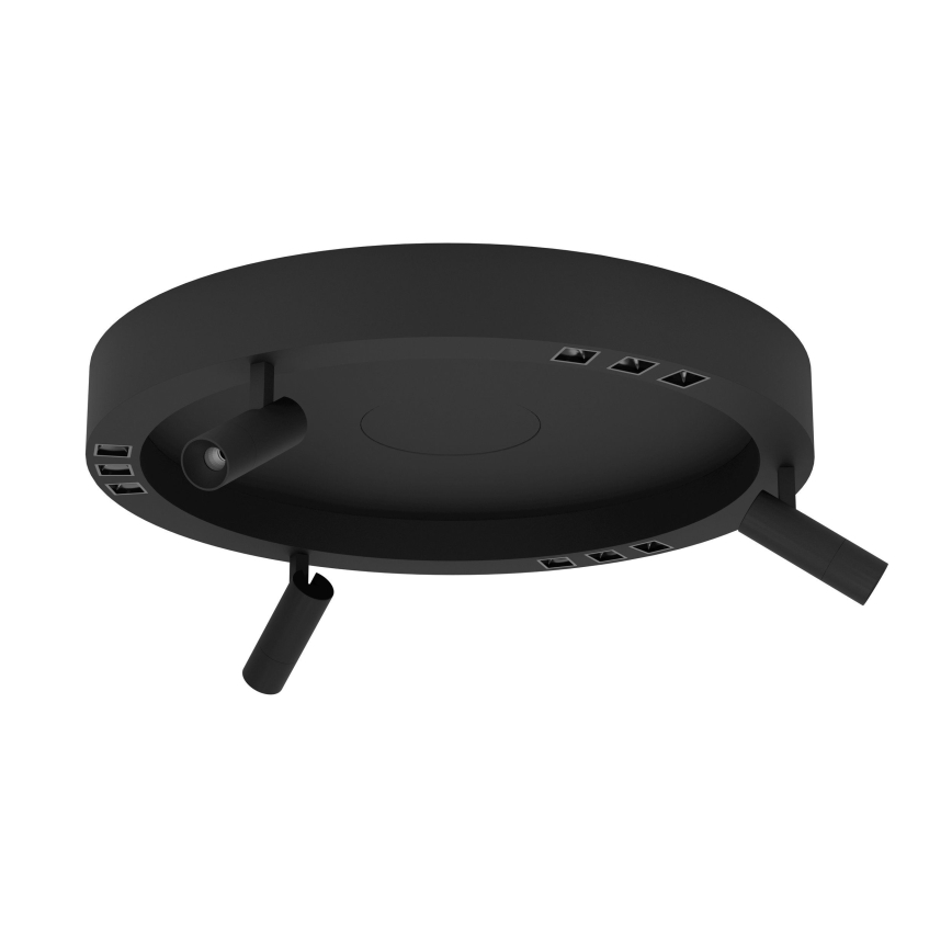 Eglo - LED Plafon ściemnialny 3xLED/8W/230V + 3xLED/8,5W 3000K czarny + zdalne sterowanie
