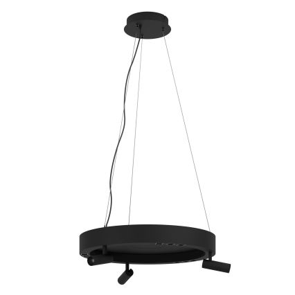 Eglo - LED Żyrandol ściemnialny na lince 3xLED/8W/230V + 3xLED/8,5W 3000K czarny + zdalne sterowanie