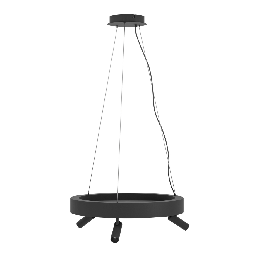 Eglo - LED Żyrandol ściemnialny na lince 3xLED/8W/230V + 3xLED/8,5W 3000K czarny + zdalne sterowanie