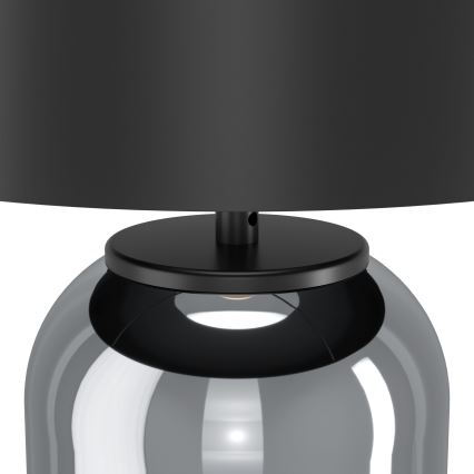Eglo - Lampa stołowa 1xE27/40W/230V czarna/dym