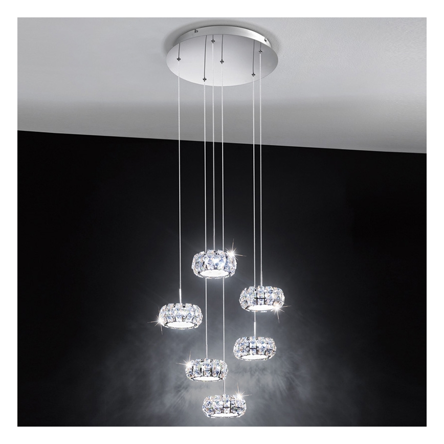 Eglo 39008 - LED závěsné svítidlo CORLIANO 6xLED/5W/230V
