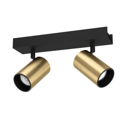 Eglo - LED Oświetlenie punktowe 2xGU10/4,5W/230V 3000K czarne/złote