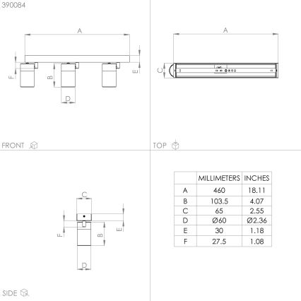 Eglo - LED Oświetlenie punktowe 3xGU10/4,5W/230V 3000K czarne/złote