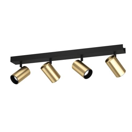 Eglo - LED Oświetlenie punktowe 4xGU10/4,5W/230V 3000K czarne/złote