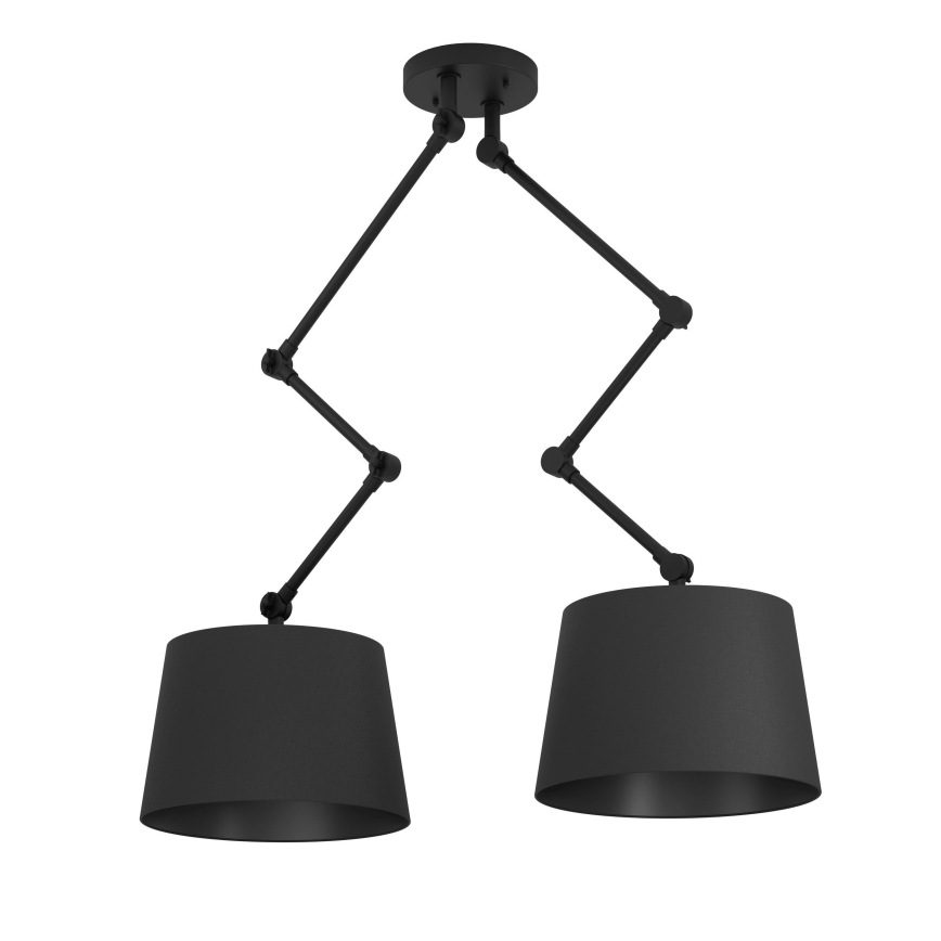 Eglo - Żyrandol na drążku 2xE27/40W/230V czarny