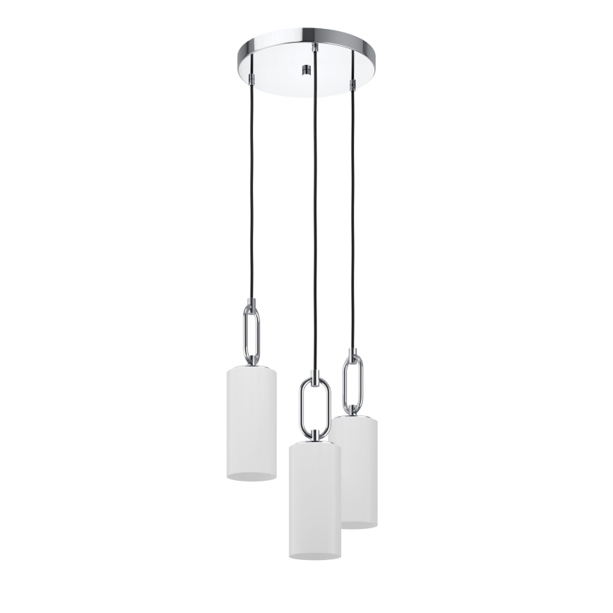 Eglo - Żyrandol na lince 3xE27/40W/230V chrom błyszczący