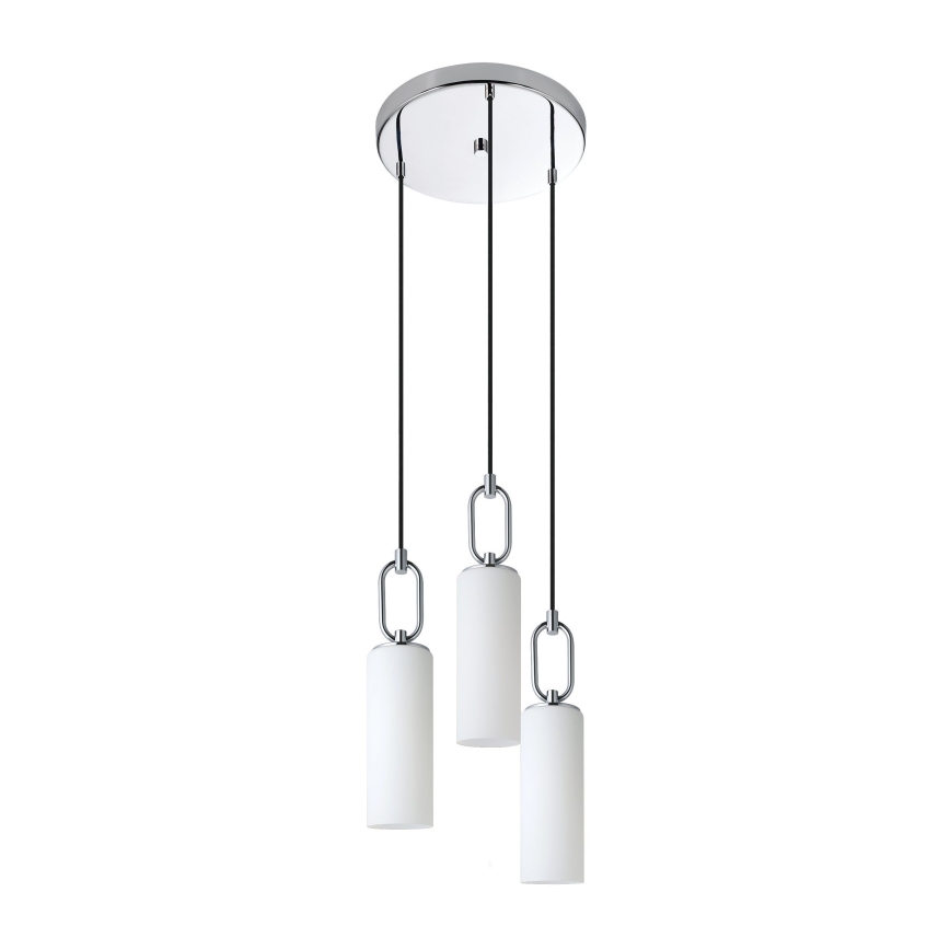 Eglo - Żyrandol na lince 3xE27/40W/230V chrom błyszczący