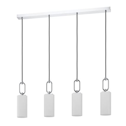 Eglo - Żyrandol na lince 4xE27/40W/230V chrom błyszczący