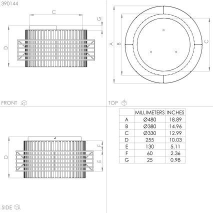Eglo - Lampa sufitowa 3xE27/40W/230V kremowa