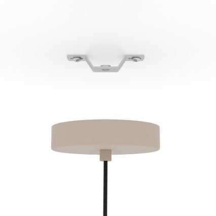 Eglo - Żyrandol na lince 1xE27/40W/230V śr. 48 cm kremowy