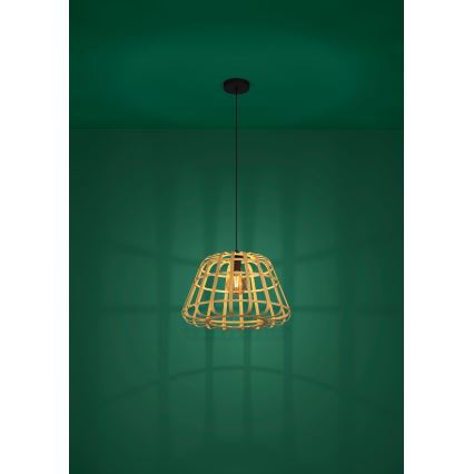 Eglo - Żyrandol na lince 1xE27/40W/230V śr. 50 cm bambus