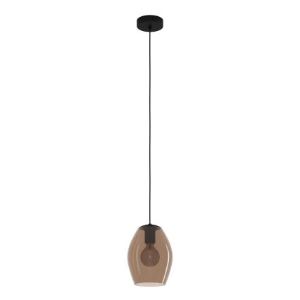 Eglo - Żyrandol na lince 1xE27/40W/230V brązowy