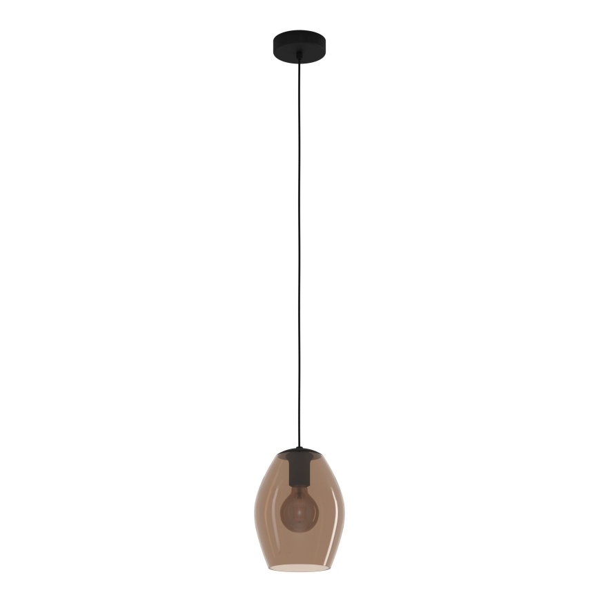 Eglo - Żyrandol na lince 1xE27/40W/230V brązowy