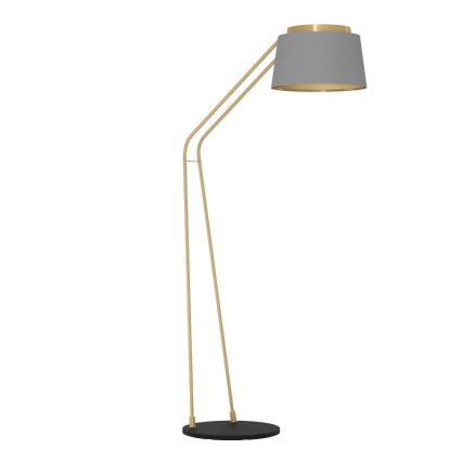 Eglo - Lampa podłogowa 1xE27/40W/230V szara/złota