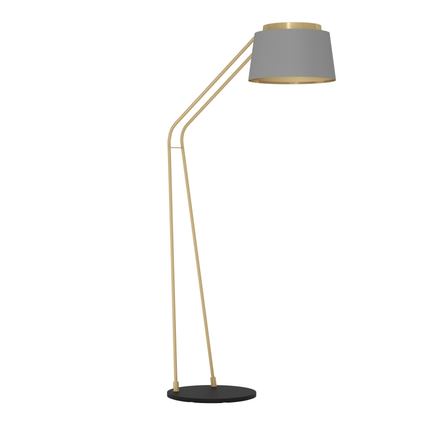 Eglo - Lampa podłogowa 1xE27/40W/230V szara/złota