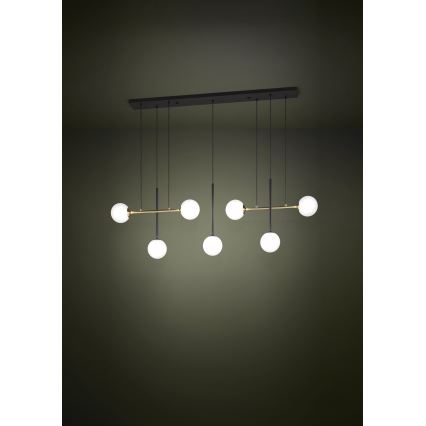 Eglo - Żyrandol na lince 7xE14/40W/230V złoty/czarny