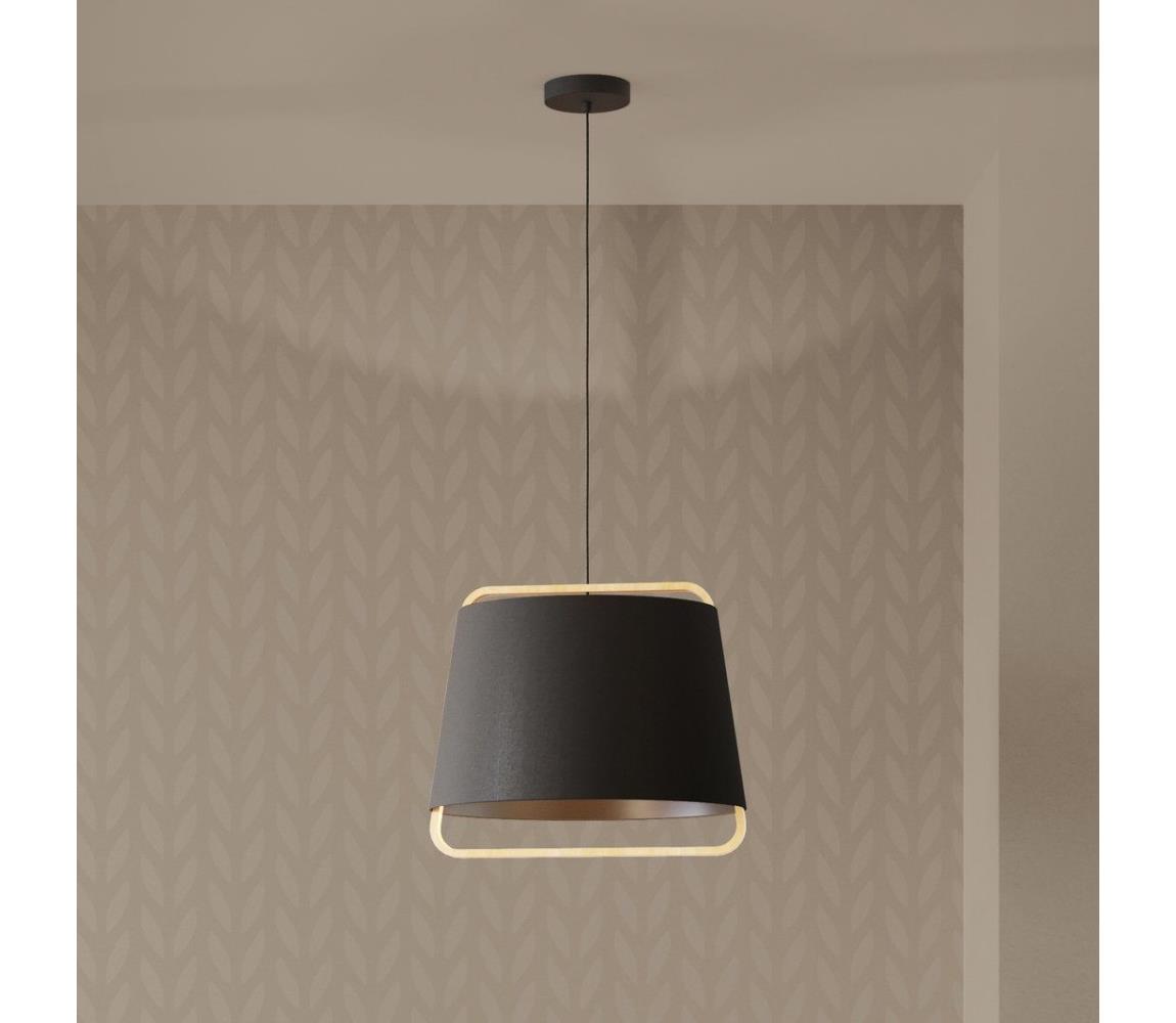 Eglo 390185 - Żyrandol na lince CAMALOZA 1xE27/40W/230V czarny