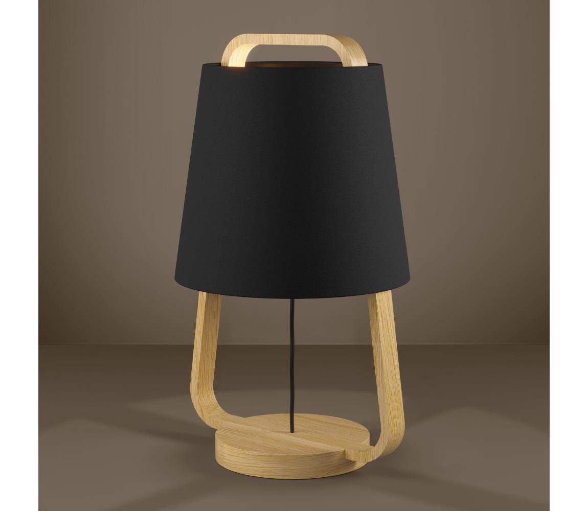 Eglo 390187 - Lampa stołowa CAMALOZA 1xE27/40W/230V czarna