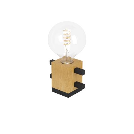 Eglo - Lampa stołowa 1xE27/40W/230V czarny/brązowy