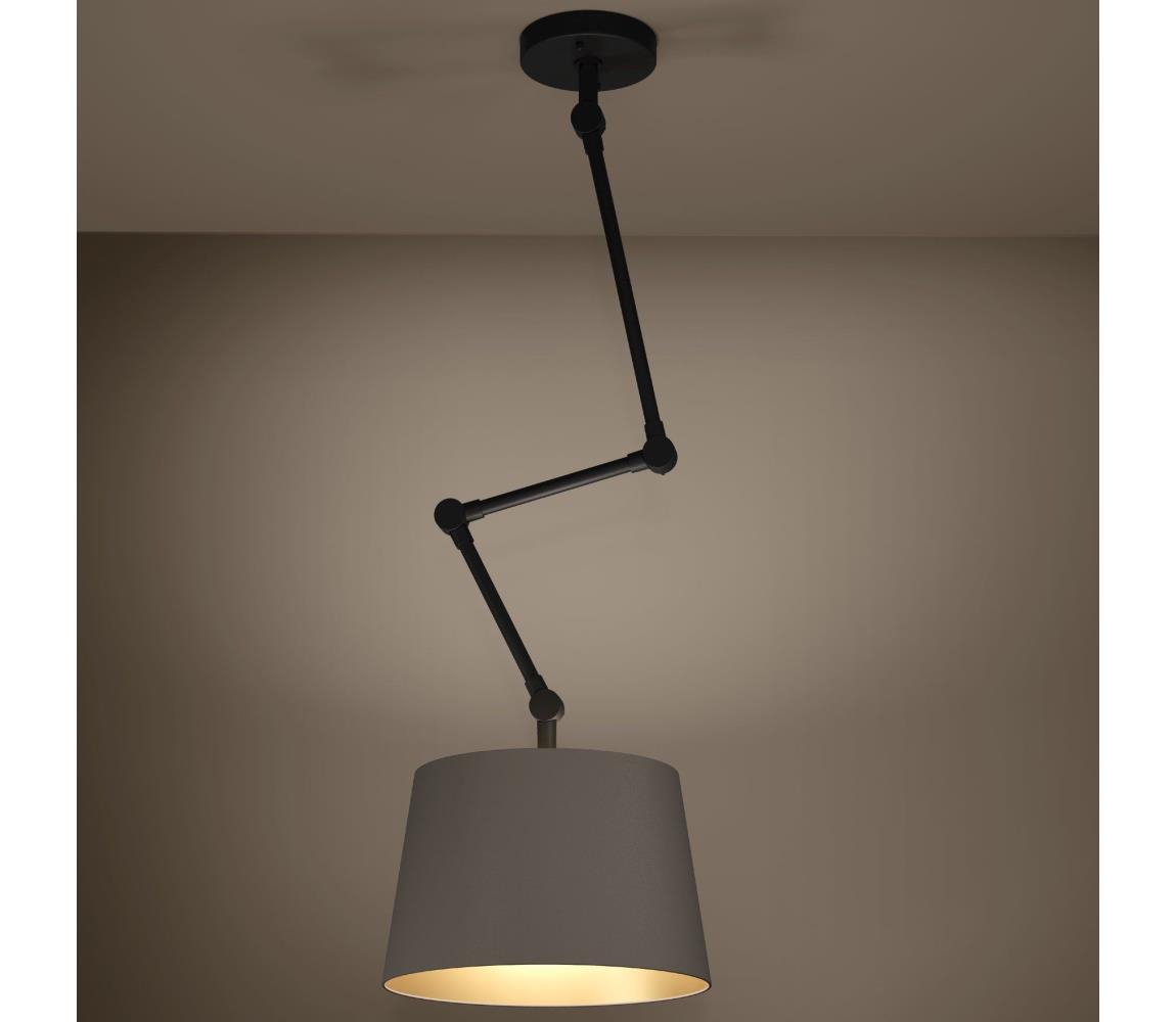 Eglo 390198 - Żyrandol na drążku PISTUNIO 1xE27/40W/230V brązowy