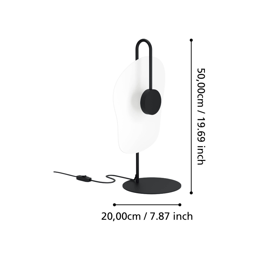 Eglo - LED Lampa stołowa LED/5,4W/230V 3000K czarna