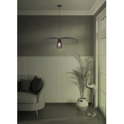 Eglo - Żyrandol na lince 1xE27/60W/230V śr. 98,5 cm czarny