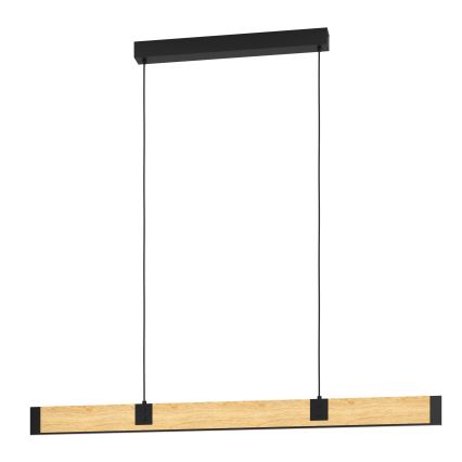 Eglo - LED Żyrandol ściemnialny na lince LED/28,8W/230V 3000K czarny/brązowy