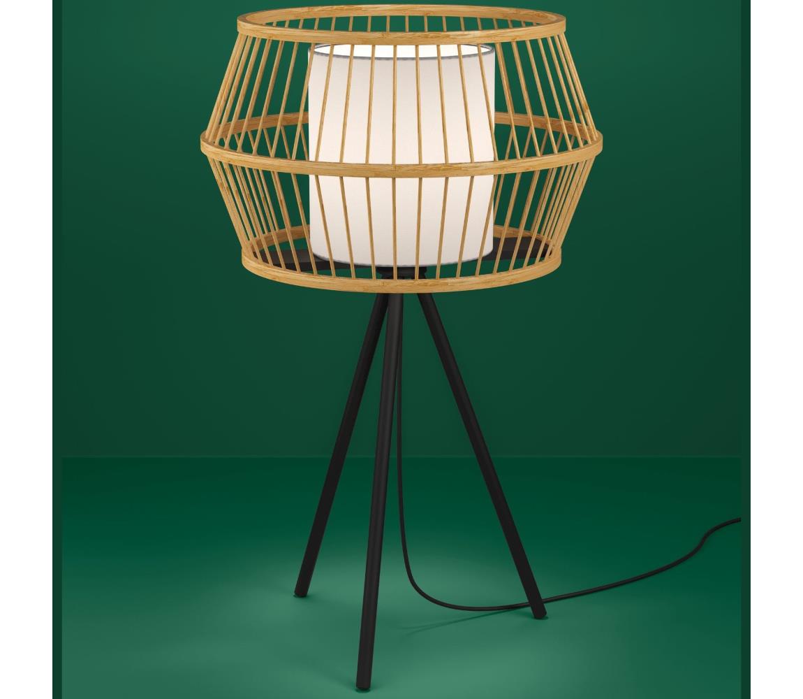 Eglo 390235 - Lampa stołowa MONTERROSO 1xE27/40W/230V bambus