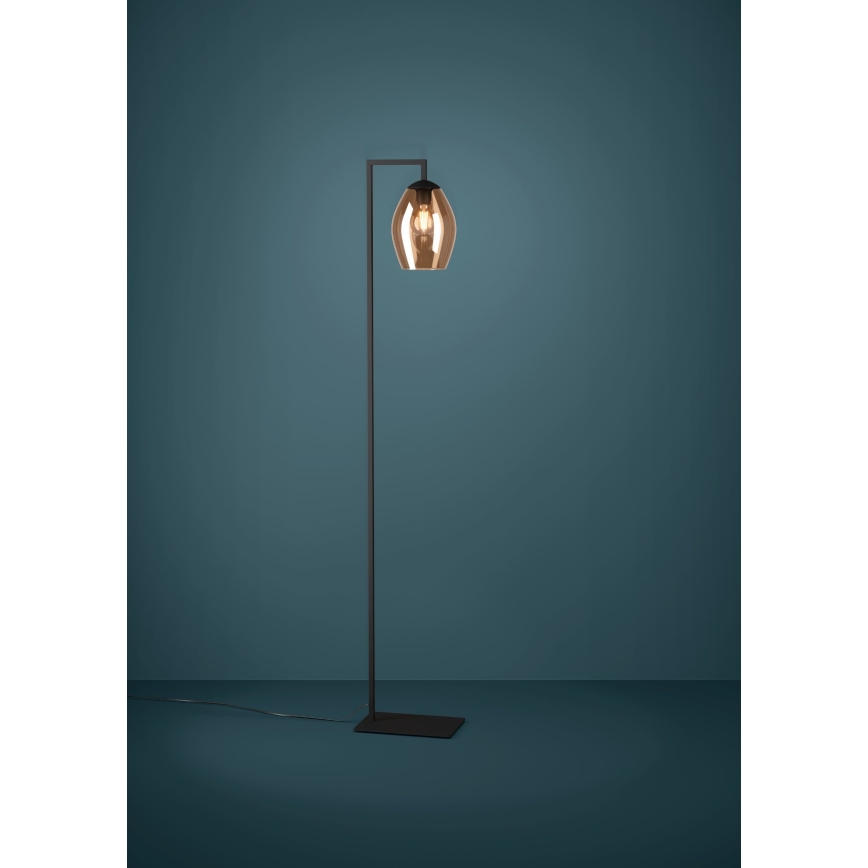 Eglo - Lampa podłogowa 1xE27/40W/230V brązowy